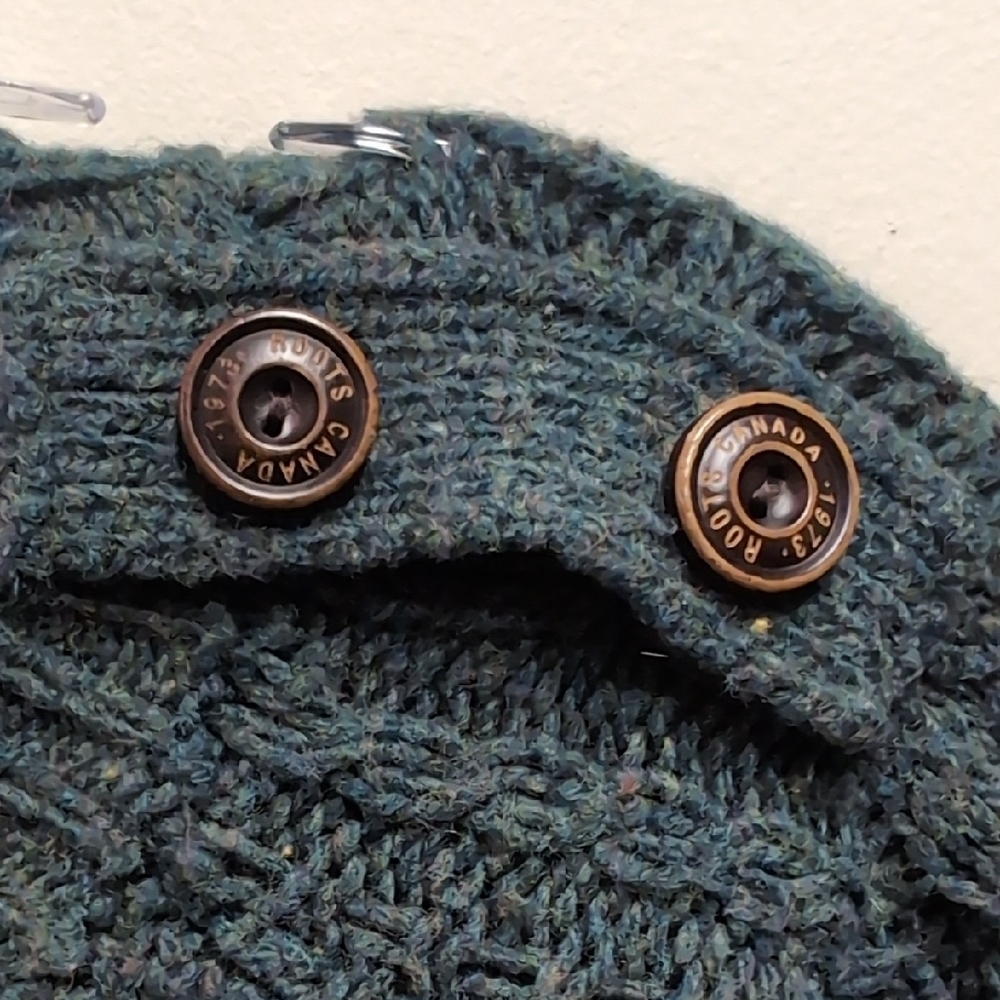 Roots Canada Textured Knit Sweater - Deep Teal - Picture 3 of 10